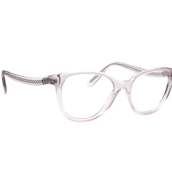 Coach Clear Eyeglasses HC 6177 5111 Crystal Rounded Cat Eye Frame 52 17 140 - Picture 2 of 15
